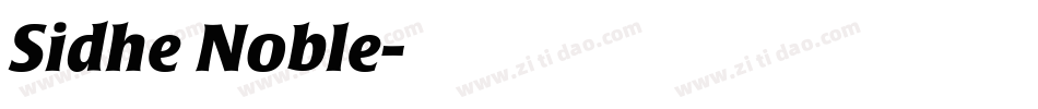 Sidhe Noble字体转换
